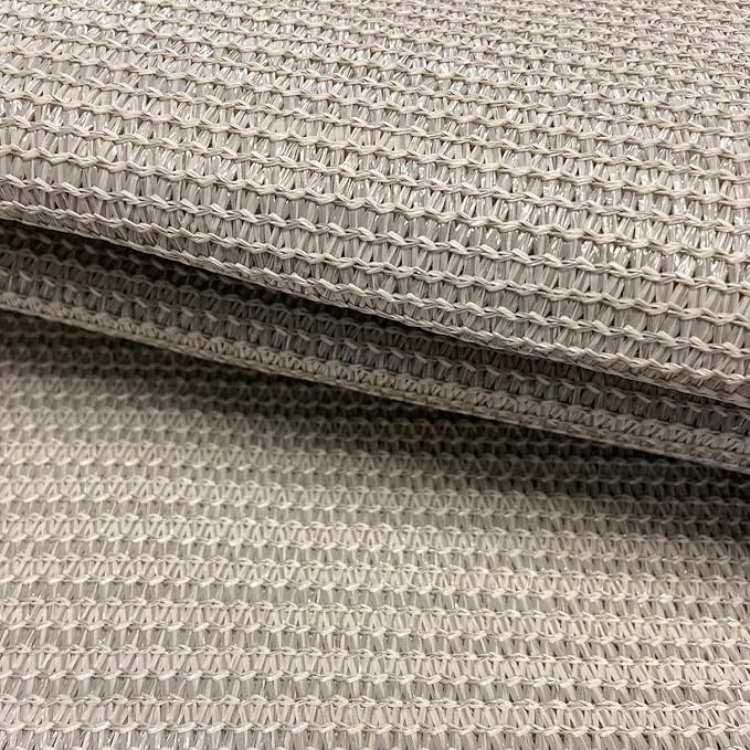 Alion Home© Elegant Privacy Screen Windscreen Mesh for Backyard Deck, Patio, Balcony, Fence, Pool, Porch, Railing. (5' x 6', Smoke Tan)