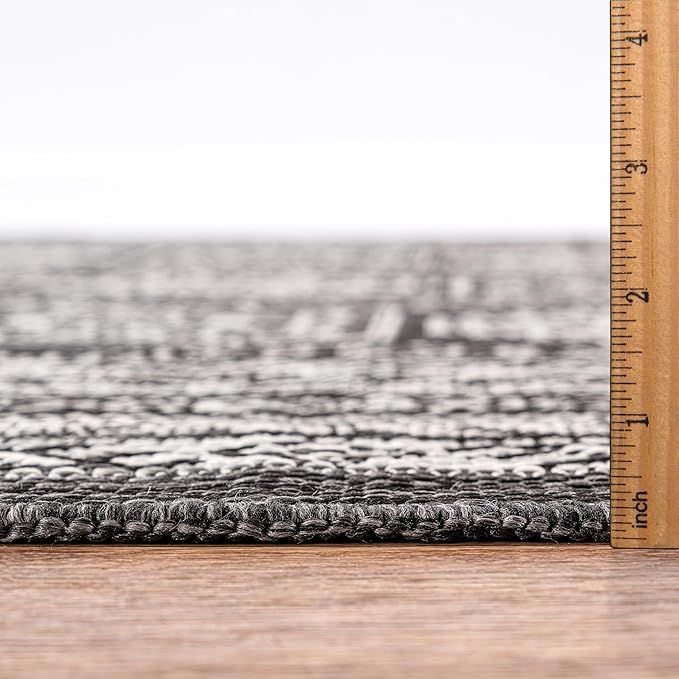Keen Home Design Terrace Outdoor Area Rug - 8x10 Washable Indoor/Outdoor Rug for Patio, Kitchen, Balcony, Beach, Garden, Deck and Porch, Size: 7'7"x10'