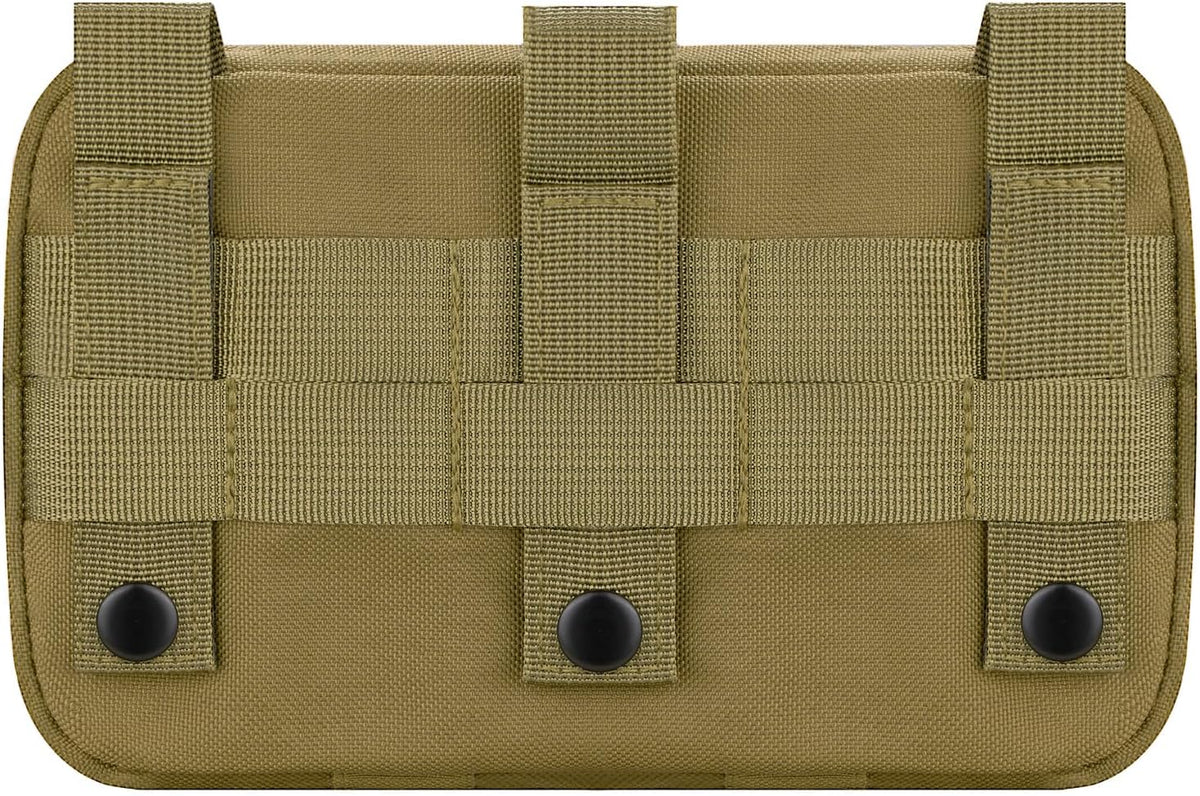 Skiennix Tactical Molle Admin Pouch - EDC Modular Pouch with 2 Keychains & US Flag Patch