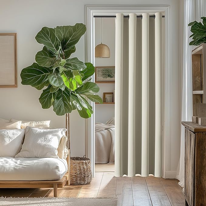ChrisDowa Blackout Curtains 70 inches Wide