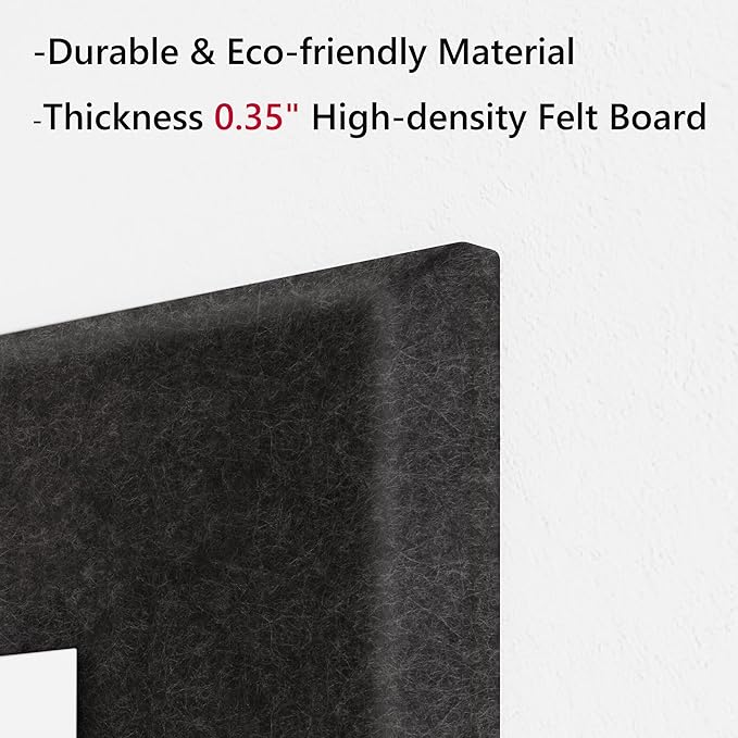 Neatsure Large Cork Board for Wall, 6 Panels Felt Tiles Tack Push Pin Board for