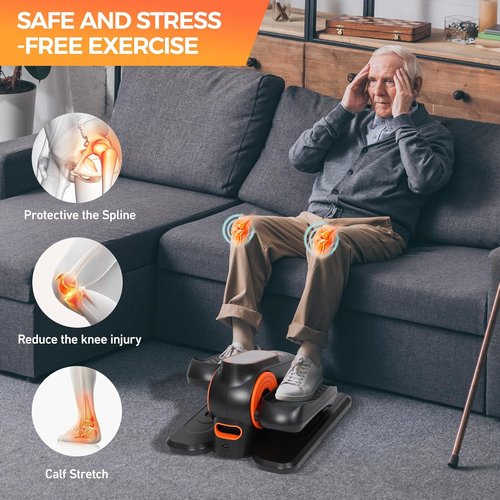 Elliptical Exercise Machine - Under Desk Trainer for Seniors | Compact & Easy Home Workout