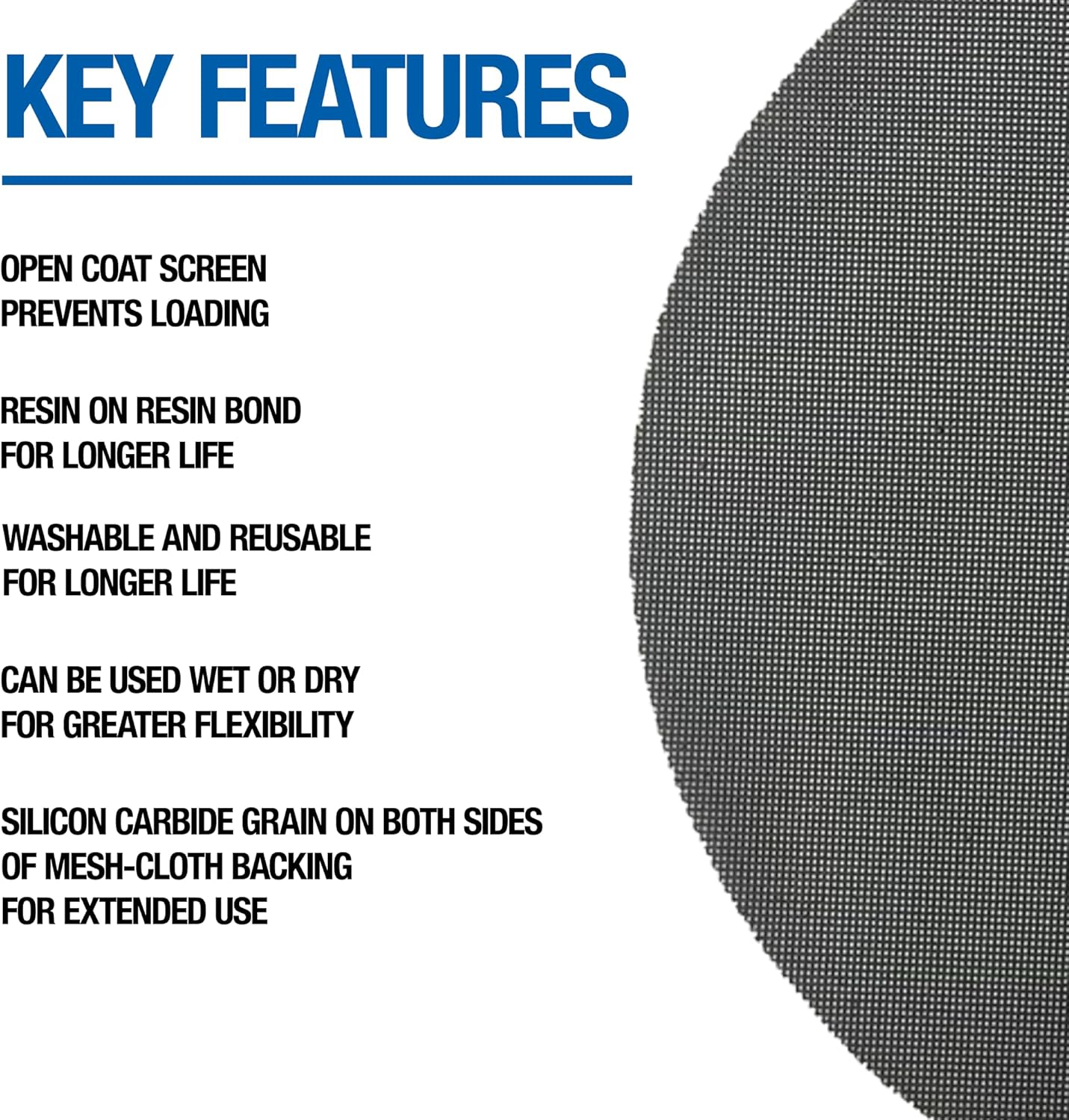 Floor Sanding Screen Disc, 10 Pack, 15", Grit 100