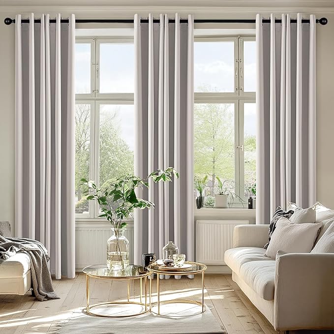MIULEE Blackout Curtains for Bedroom Living Room 2 Panels, Thermal Insulated