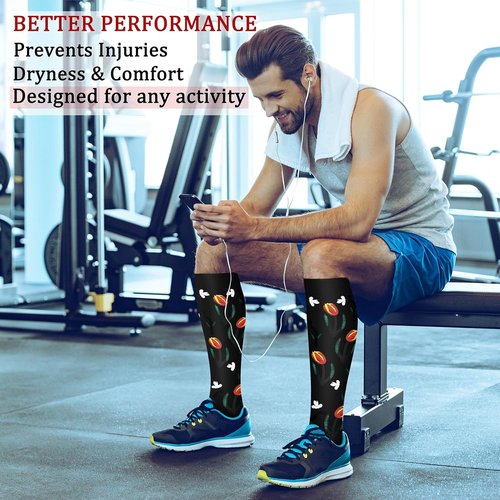 CHARMKING Compression Socks - 15-20 mmHg Support for Men & Women | 8 Pairs for Enhanced Circulation & Athletic Performance
