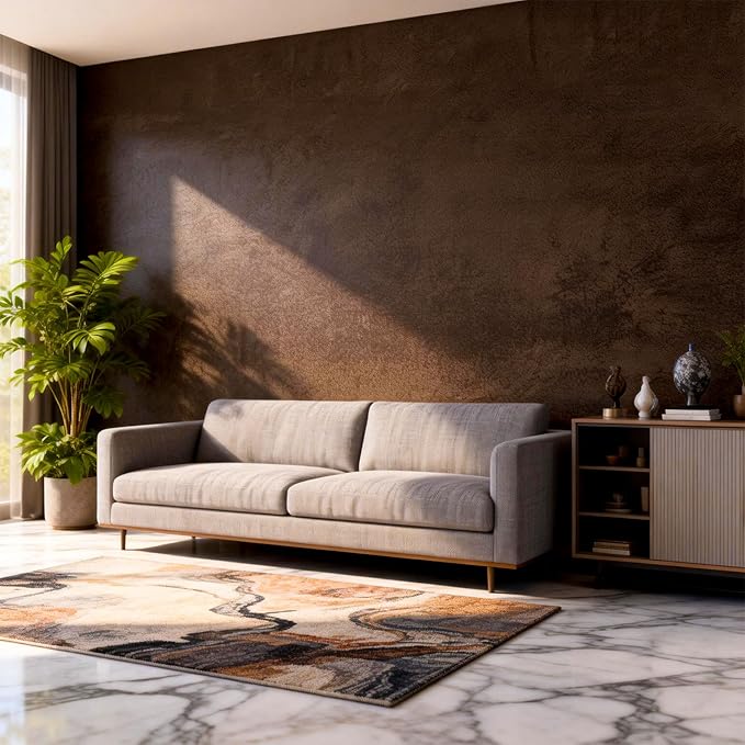 Moody Brown Peel and Stick Limewash Wallpaper 16'' x 590'' Dark Bronze