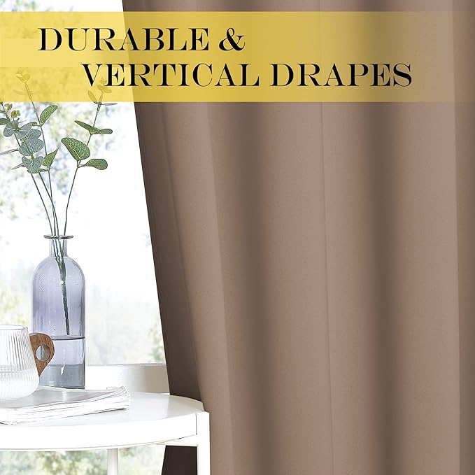 NICETOWN Patio Blind Blackout Curtain Panels