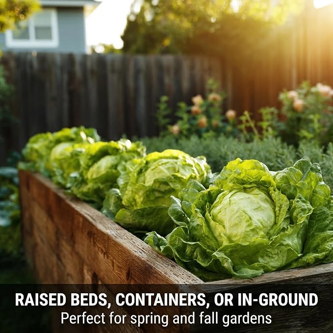 500 Iceberg Lettuce Seeds for planting - Heirloom Non-GMO USA Grown Premium Vegetable Seeds for Planting Home Garden - Crisphead Heading Lettuce Lactuca Sativa by RDR Seeds