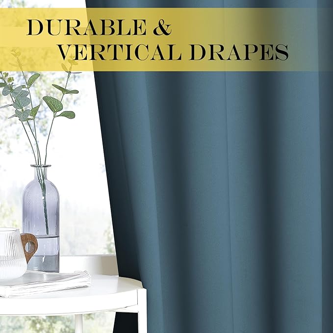 NICETOWN Blackout Short Curtain 63 inches Long