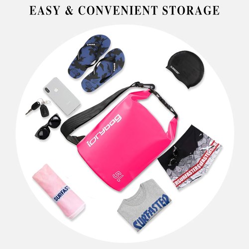 IDRYBAG Waterproof Dry Bag for Kayaking - Lightweight & Durable | Available in 2L, 5L, 10L, 15L, 20L