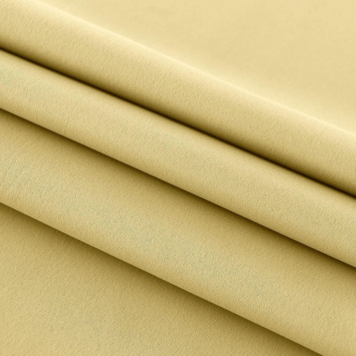 DWCN French Door Curtains – Rod Pocket Thermal Blackout Curtain for Doors with Glass Window, Kitchen and Patio Doors for Privacy, 54 X 72 Inches Long, 1 Curtain Panel with Tieback, Light Yellow