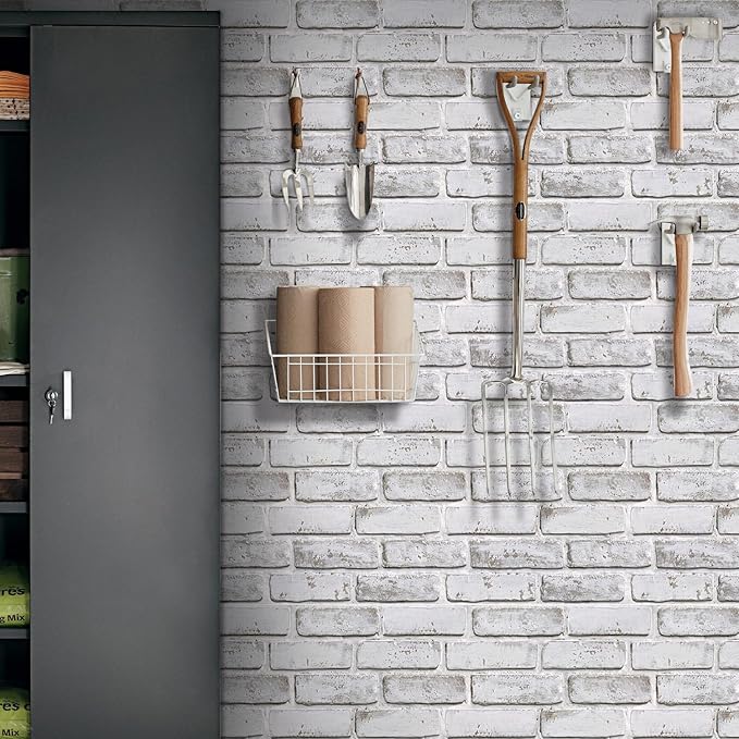 COMSTICKC 3D Faux Brick Wall Panel Peel and Stick, Small Size, Ultra-Light PVC