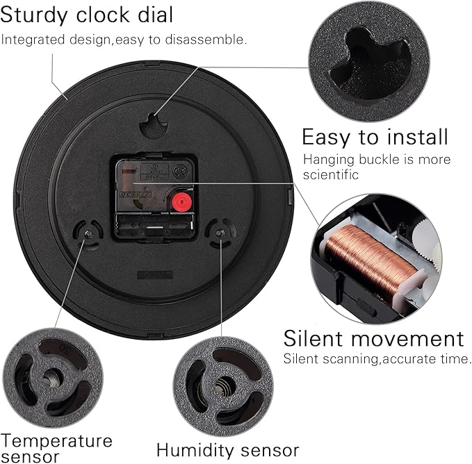 Wall Clock, Sweep Silent Movement Accurate Clocks