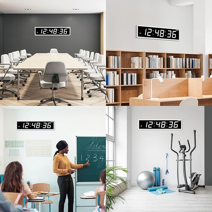 Ivation Oversized Large Digital Wall Clock