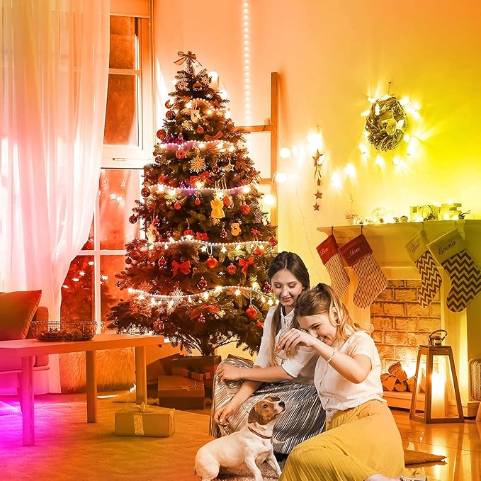 DAYBETTER Led Lights for Bedroom, 32.8ft Led Strip Lights RGB Color Changing