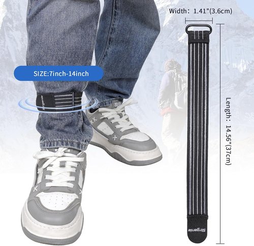 Elastic Boot Straps - Anti-Slip Cowboy Boot Ankle Straps for Adjustable Pant Legs