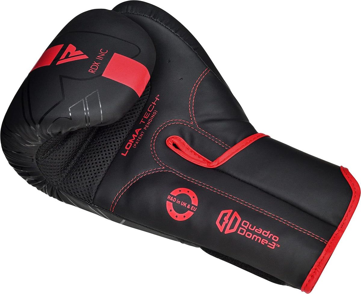 RDX Boxing Gloves - Pro Training & Sparring | Maya Hide Leather for MMA & Kickboxing | Ventilated Palm, Multi-Layered, 8-18 Oz Options
