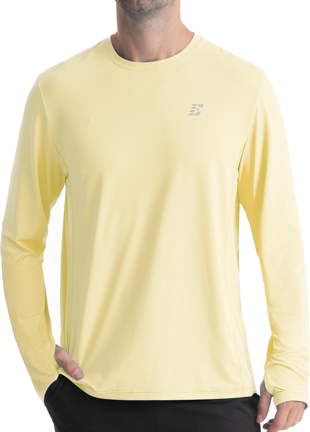 Skiennix Men's UPF 50+ Sun Protection Shirt - Lightweight UV Long Sleeve Swim Rash Guard for Outdoor Activities