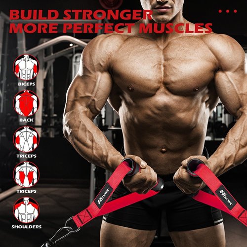 HOXWC Cable Handles Gym Equipment, Heavy Duty Resistance Band Handles, Replacement Exercise Handles for Cable Machine, Pulley System, Strength Trainer, Pull Down Workout, Home Gym Cable Attachments