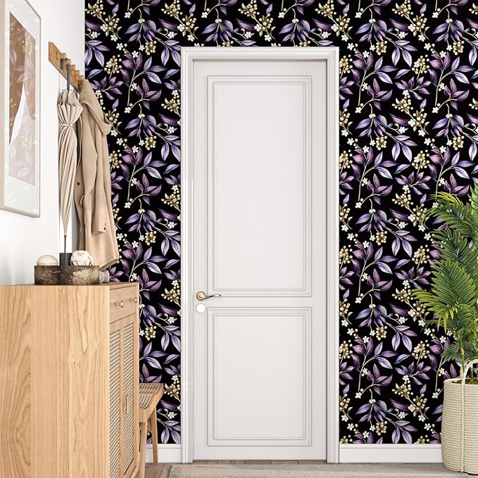Dark Peel and Stick Wallpaper Vintage