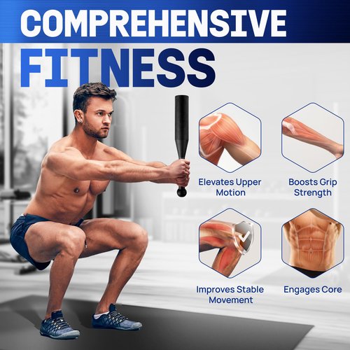 Metal Indian Clubs - 5, 10, 15 lb - Set