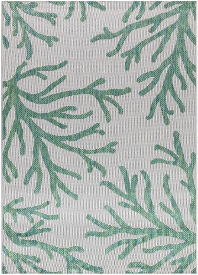 Keen Home Design Terrace Outdoor Area Rug - 10x14 Washable Indoor/Outdoor Rug for Patio, Kitchen, Balcony, Beach, Garden, Deck and Porch, Size: 10'x14'