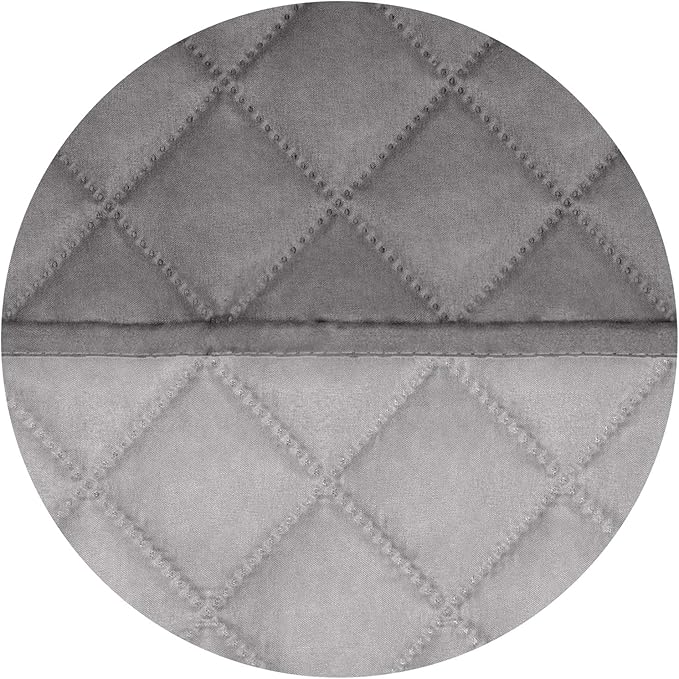 PureFit Reversible Quilted Sofa Cover, Water Resistant Slipcover Furniture Protector, Washable Couch Cover with Non Slip and Elastic Straps for Kids, Dogs, Pets (XX Large, Gray/Light Gray)