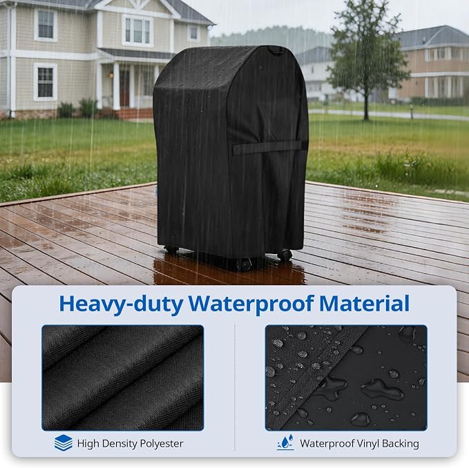 SunPatio 2 Burner Grill Cover 30 Inch, Heavy Duty Waterproof Small BBQ Cover Compatible for Weber Spirit 210 Series, Charbroil, Kenmore Grills, Compared to Weber 7105 (Not Fit for Spirit II E-210)