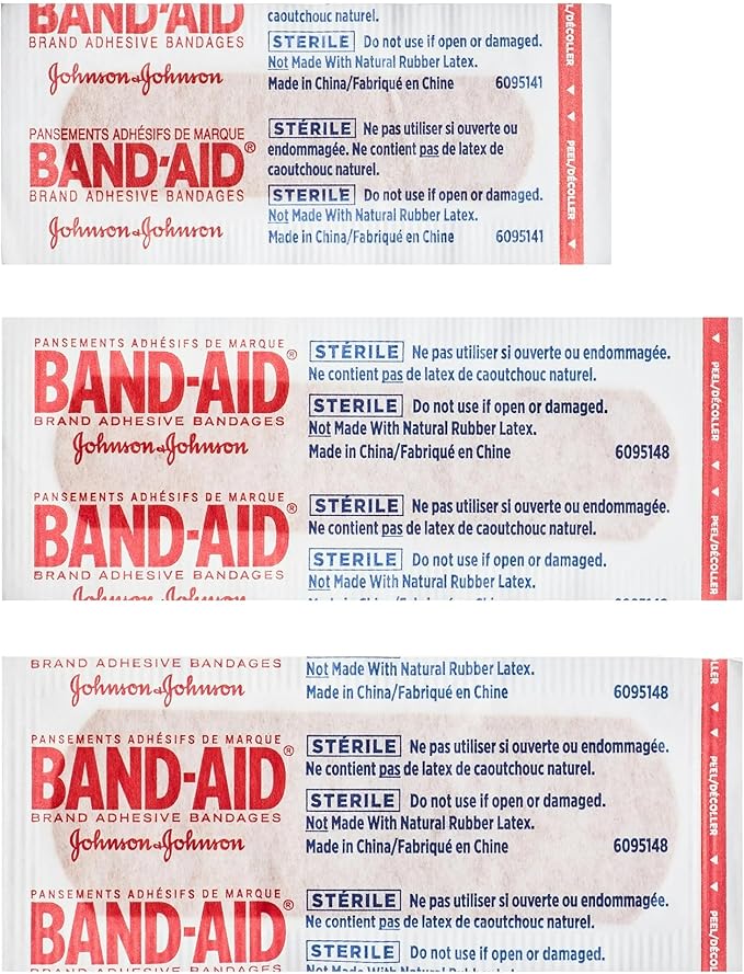Band-Aid Brand Flexible Fabric Adhesive Bandages for Wound Care & First Aid, Assorted Sizes, 100 ct, Pack of 10 (1000 Count) (1000 Count)