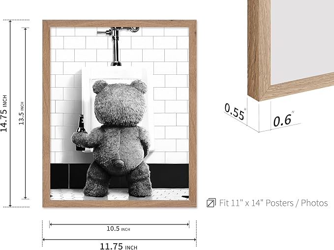Poster Master Funny Teddy Bear Print