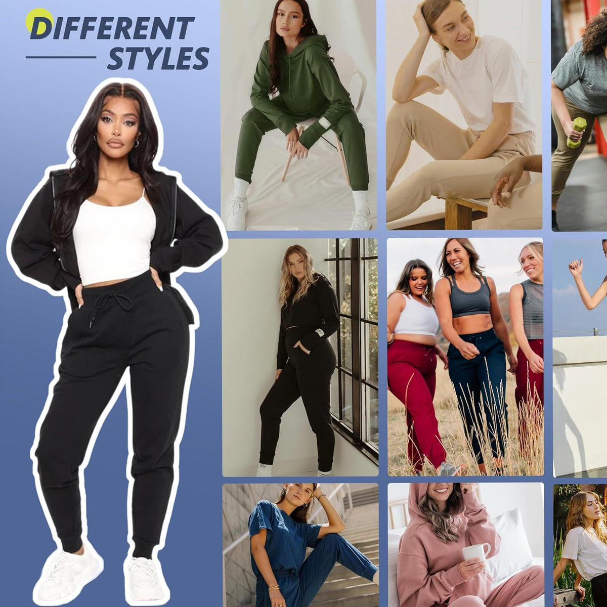 Skiennix Joggers for Women - Lightweight Comfy Sweatpants with Pockets | Perfect for Yoga & Travel