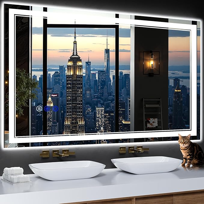 50"x30" LED Bathroom Mirror