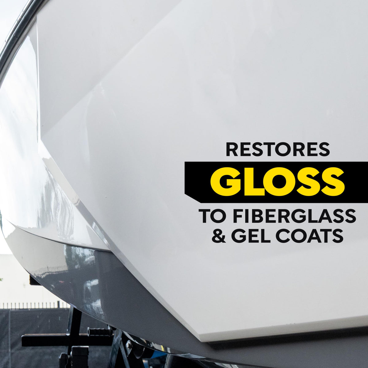 Meguiar’s Marine/RV One Step Boat Compound, Oxidation Remover, Boat Water Spot Remover, Also Removes Stains and Scratches, Restores Color and Shine to Fiberglass Gel Coat Finishes, 32 Oz
