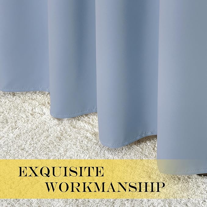 NICETOWN Blackout Curtains 84 Inch Length, Thermal Insulated Curtains