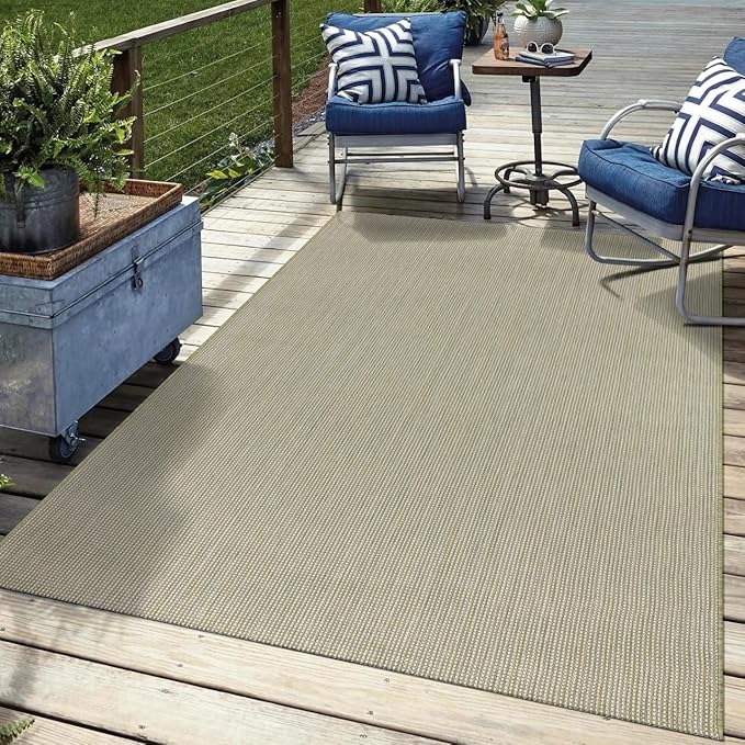 Keen Home Design Terrace Outdoor Area Rug - 12x15 Washable Indoor/Outdoor Rug for Patio, Kitchen, Balcony, Beach, Garden, Deck and Porch, Size: 12'x15'