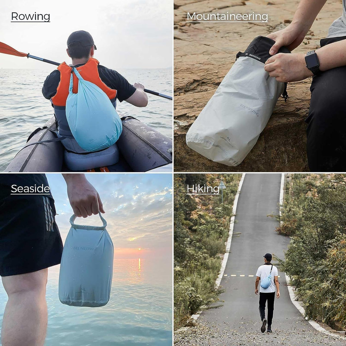 Bee Nesting Waterproof Dry Bag - Lightweight Marine Dry Sack for Kayaking, Rafting & Outdoor Adventures