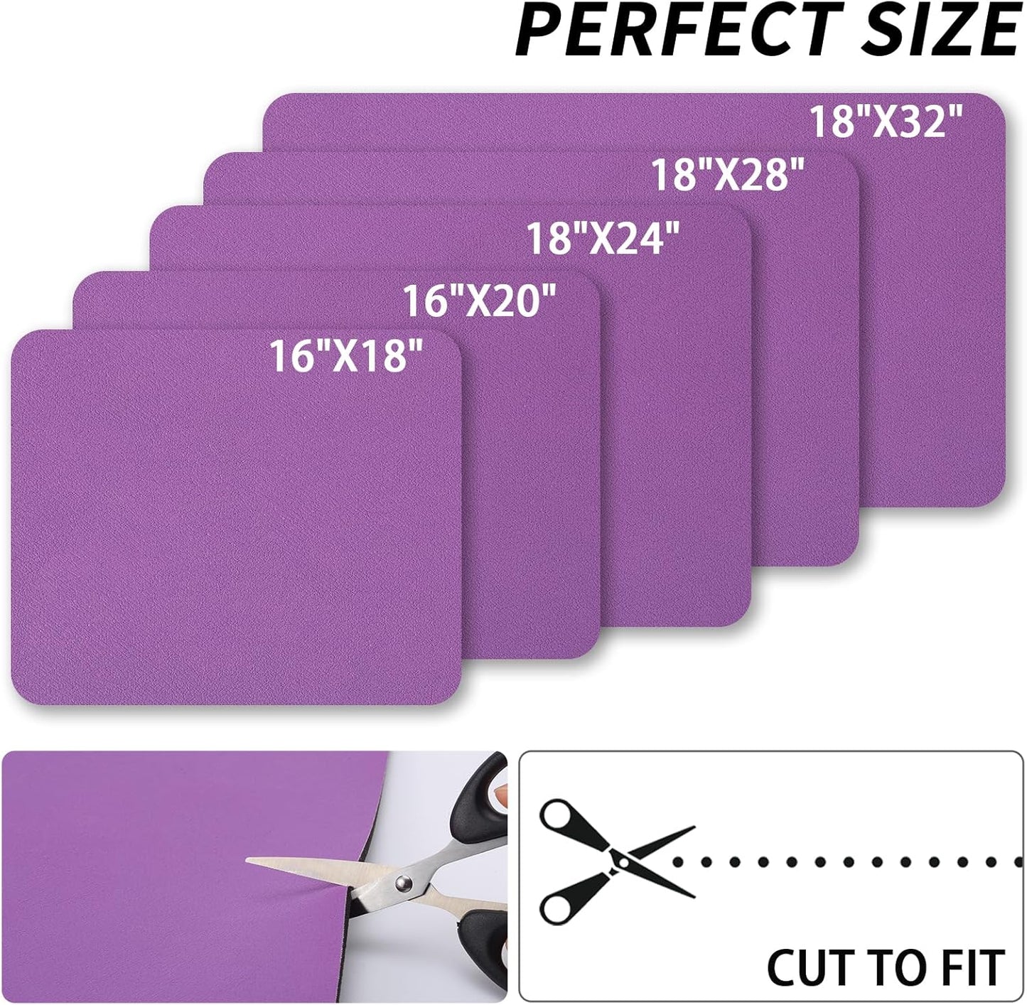 Dish Drying Mat for Kitchen Counter, Heat Resistant Drainer Mats with Non-slip Rubber Backed, Hide Stain Kitchen Super Absorbent Draining Mat, Easy to Clean Dish Rack Pad, Purple 18"x32"