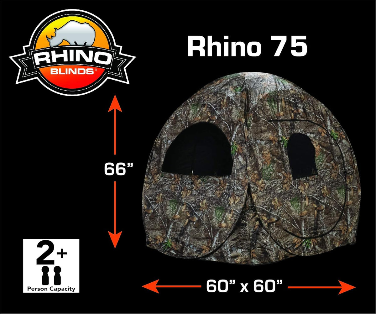 RHINO Blinds R75 2 Person Hunting Ground Blind