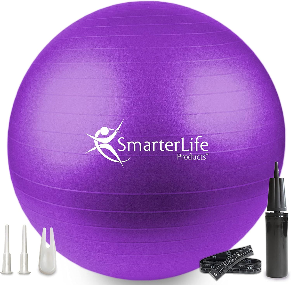 SmarterLife Exercise Ball - Anti-Burst Yoga Ball for Fitness & Stability | Ideal for Core Workouts & Pregnancy