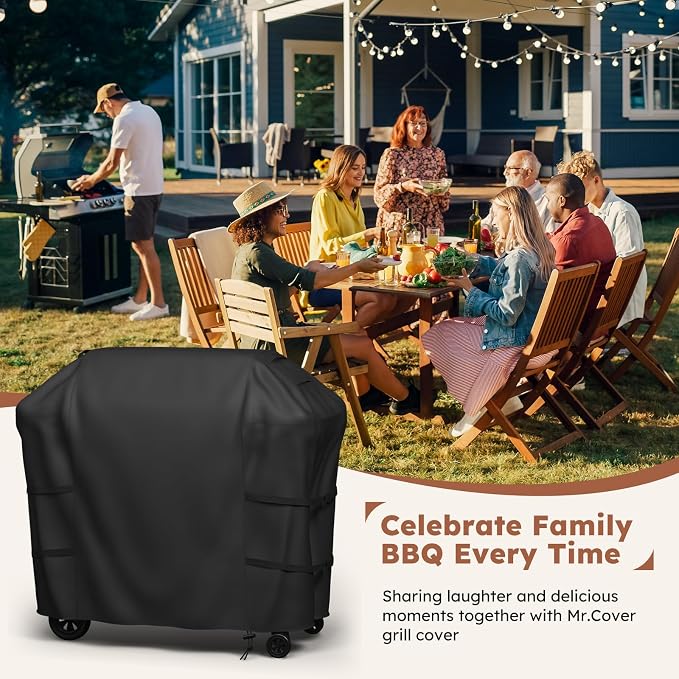 MR. COVER Grill Cover 48 Inch for Weber Spirit 200 Series, 600D BBQ Cover for Weber Grill Cover- Outdoor Covers Waterproof Heavy Duty for Weber Spirit II 200 Series, Spirit 200, Spirit II E210