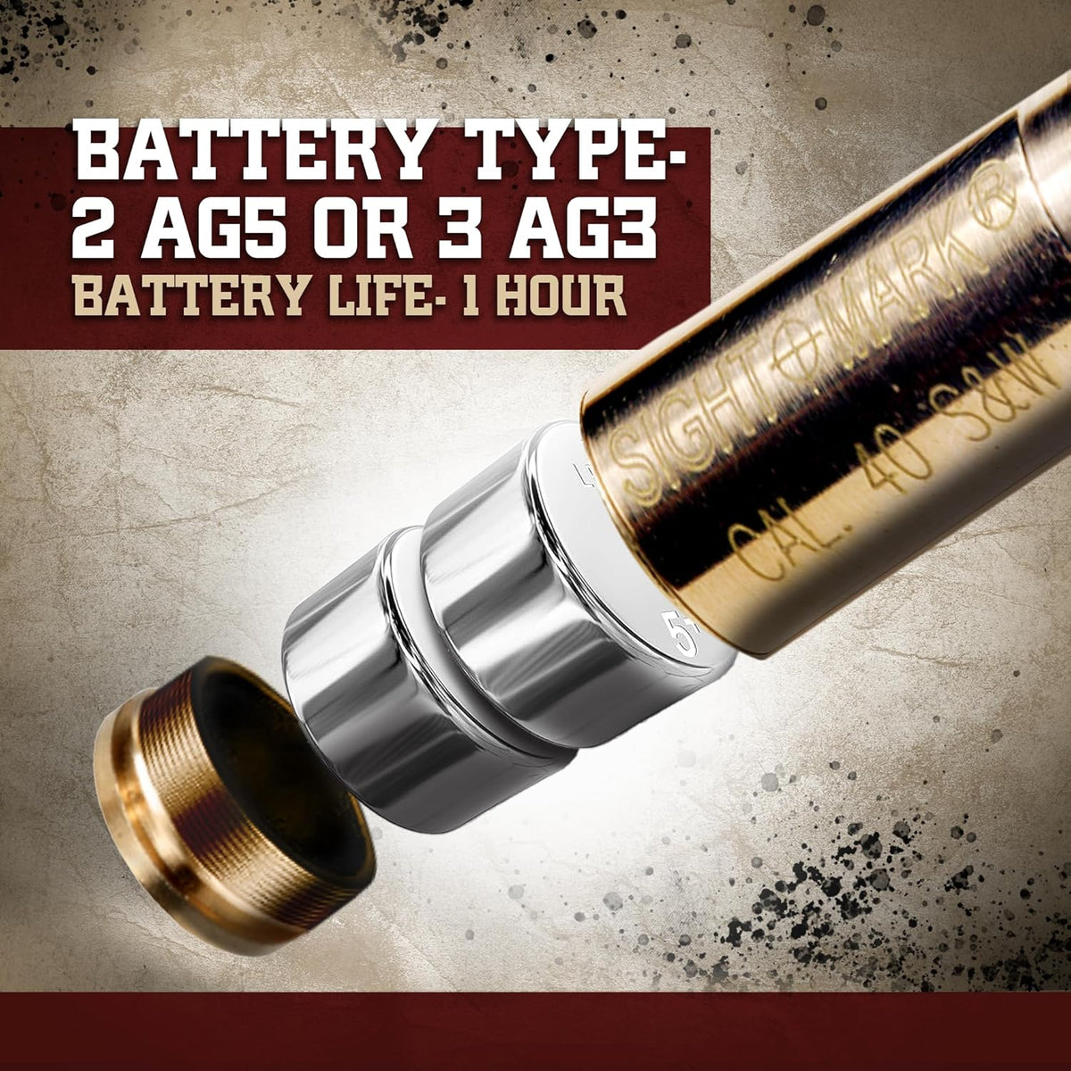 Sightmark Pistol Boresight - Precision Red Laser for Accurate Shooting | Compact Design