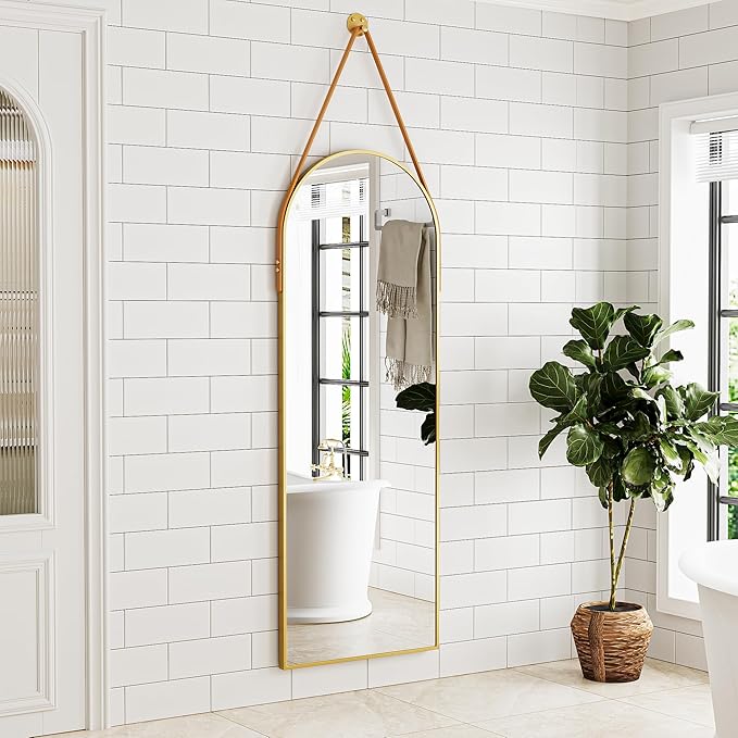 Full Length Mirror, Arched Wall Mounted Mirror, Wall Mirrors Full Length