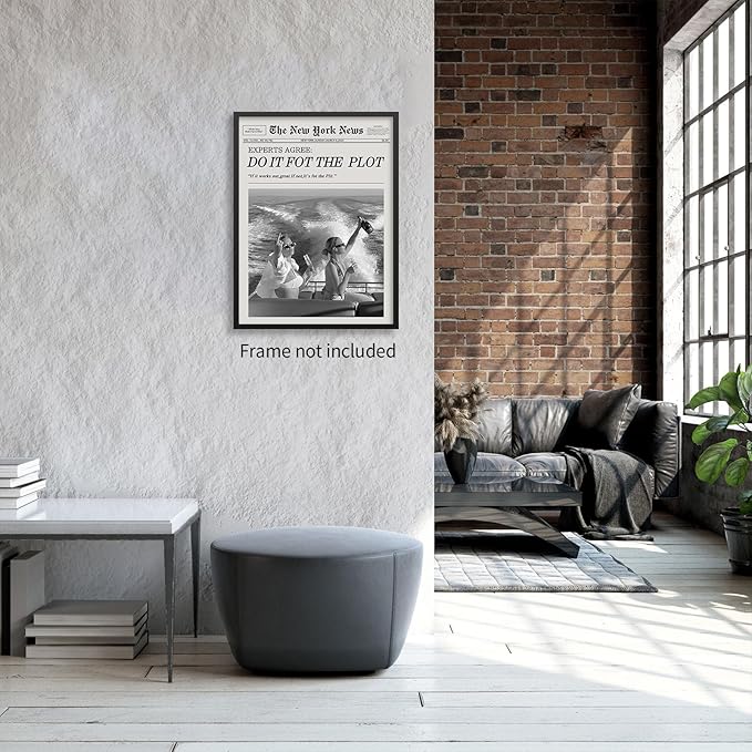noxozoqm Black and White Fashion Hot Girl Poster Fun Do It