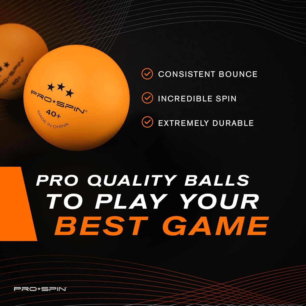 PRO-SPIN Ping Pong Paddles - High-Performance Table Tennis Racket Set with 3-Star Balls & Storage Case | Ideal for Indoor & Outdoor Play