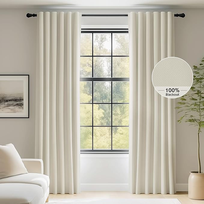 FMFUNCTEX 100% Blackout Curtains