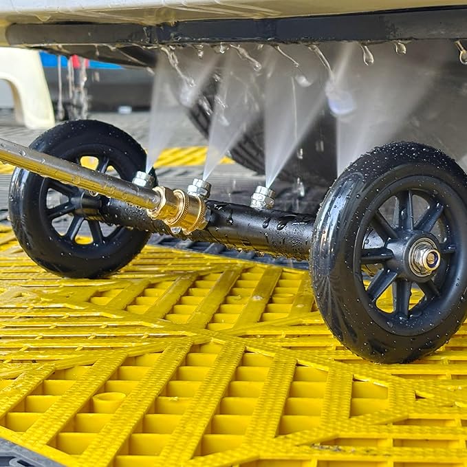 Tool Daily Pressure Washer Undercarriage Cleaner 16 Inch, Undercarriage Pressure Washer Attachment, Under Car Wash with 2 Extension Wands, 4000 PSI