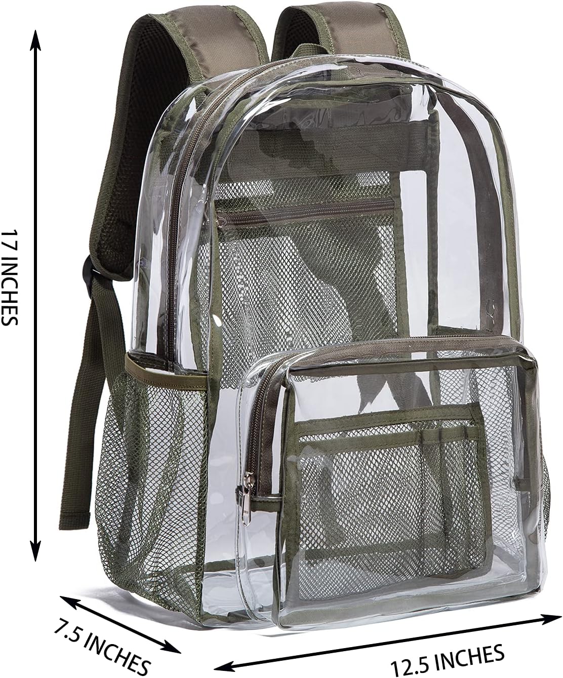 Vorspack Clear Backpack - Heavy-Duty PVC Transparent Design for College & Work | Durable & Stylish