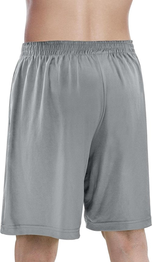 NY Threads Men's Athletic Shorts - Quick Dry Lightweight Workout Shorts with Pockets | Loose-Fit Design