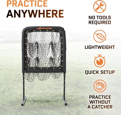 ACELETIQS Baseball Pitching Targets - Improve Accuracy with Adjustable Design | Durable & Portable