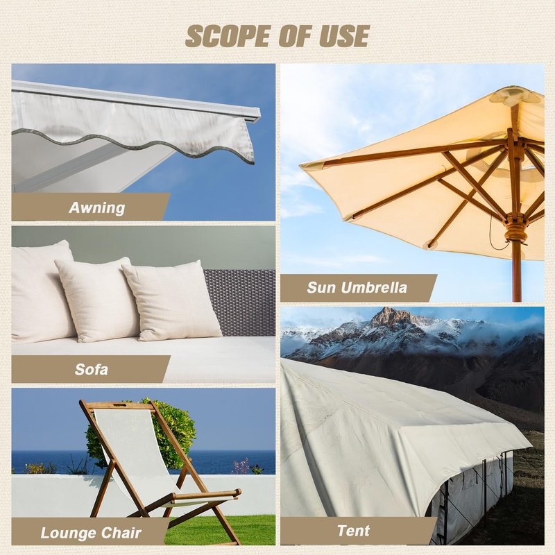 OAZ 2 Pieces 9 x 11 inch Canvas Repair Patches Canvas Fabric Patch Self-Adhesive Fabric Repair Tape Waterproof Outdoor Gear Patch Kit for Boat Cover Awning Sofa Chair Couch Tent Bag (Red)